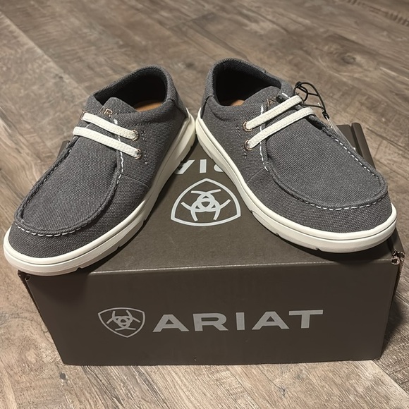 Ariat Hilo Washed Black,FLX Foam sole,cushion insole,no tie lace,slip on loafers - Picture 6 of 10